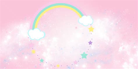 Fresh Pink Rainbow Children S Desk Calendar Poster Background Template, Fresh, Pink, Clouds ...