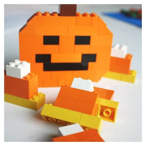 LEGO Halloween Jack O Lantern Pumpkin Candy Corn STEM