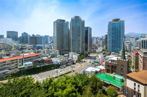 The City View from the Cable Car while Ascending To N-Seoul Tower, a ...