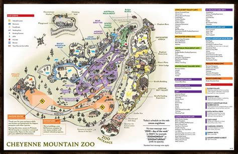 PDF - CMZoo Map - CMZoo | Zoo map, Cheyenne mountain zoo, Cheyenne mountain