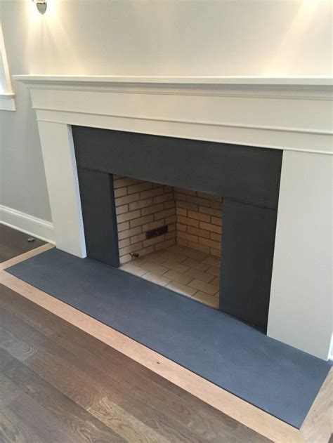 DARK BLUESTONE FIREPLACE SURROUND AND HEARTH, HONED | Slate fireplace ...