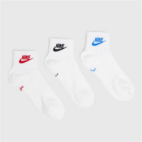 White Nike Essential Ankle Socks 3 Pack Socks | schuh