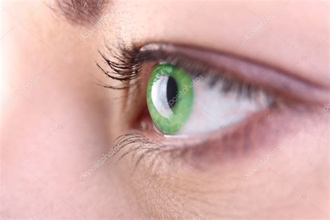 Beautiful green eye close up — Stock Photo © prushenoff #1952284