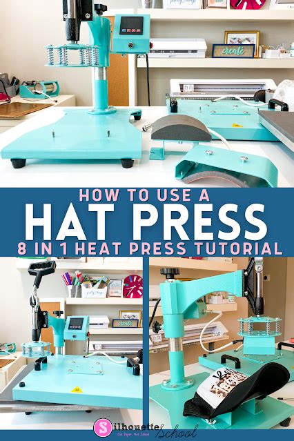 How to Use a Hat Press Attachment on an 8 In 1 Heat Press - Silhouette ...