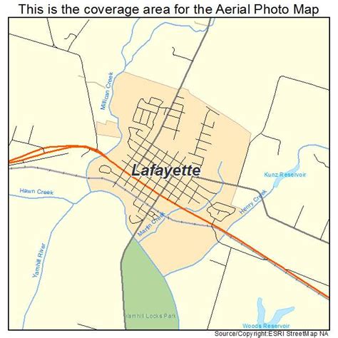 Aerial Photography Map of Lafayette, OR Oregon