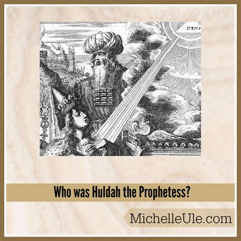 Who was Huldah the Prophetess (1) | Michelle Ule, Author