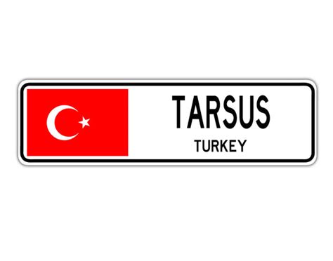 Tarsus Turkey Country City Flag Aluminum Sign - Sign Fever