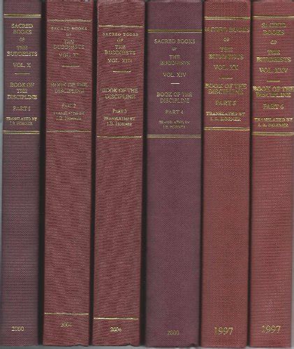 The Book of the Discipline Vinaya-pitaka (6 Vol. Set): 9780860132547 - AbeBooks