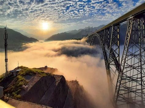 World's Highest Railway Bridge Chenab Rail Bridge Photos, Completion ...