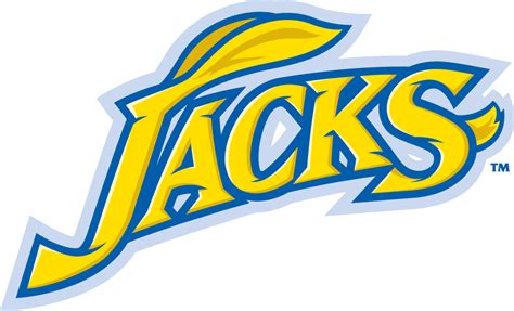 South Dakota State Jackrabbits Wordmark Logo (2008) - Jacks in yellow ...