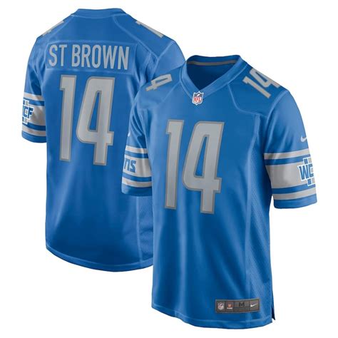 Amon-Ra St. Brown Jersey (Lions) S-XL 2X 3X 4X 5X Nike