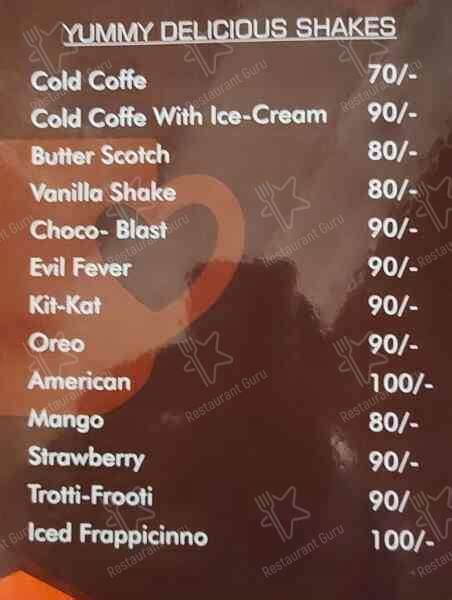 Menu at Cafe Coffee Woffee, Allahabad