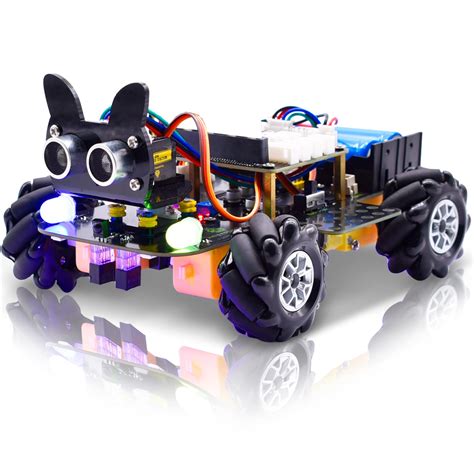 Buy KEYESTUDIO BBC Micro:bit 4WD Mecanum Robot Car Kit for Microbit V2 ...