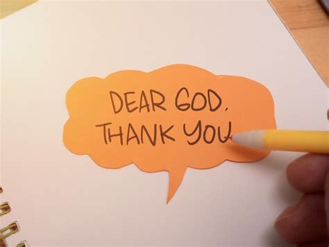 Premium Photo | Dear god thank you text words typography written on paper