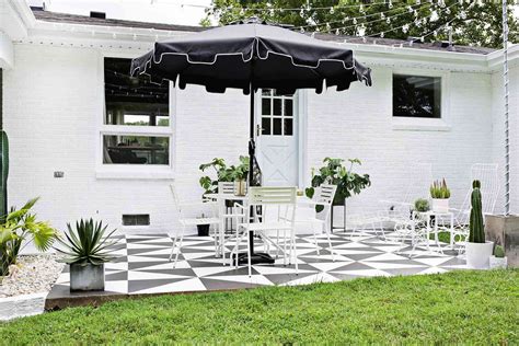 15 Painted Concrete Patio Designs