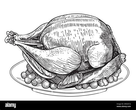 Turkey drawing hand hi-res stock photography and images - Alamy