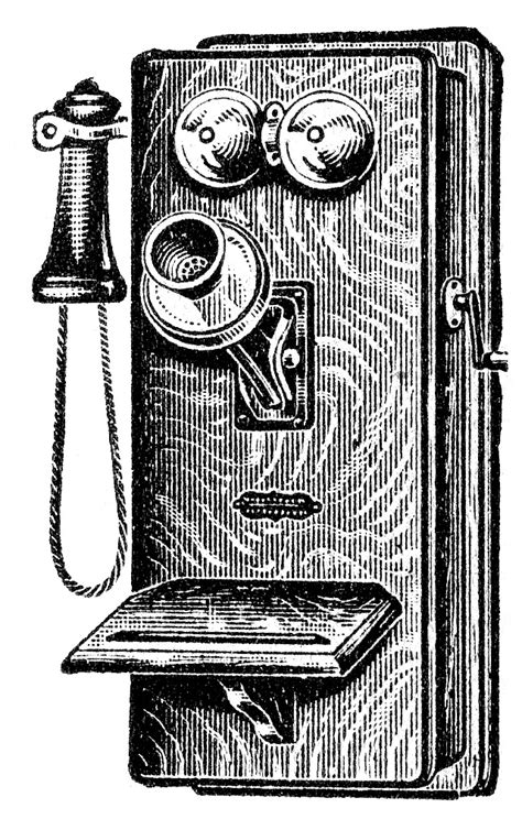 Vintage Telephone Illustration