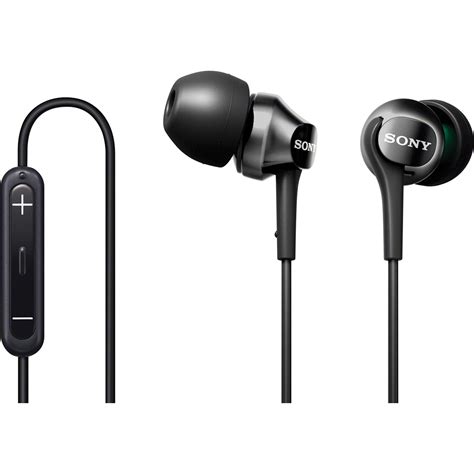 Sony MDR-EX100IP iOS Earbuds (Black) MDREX100IP/B B&H Photo