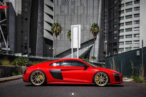 Red Audi R8 Quattro Gets Contrasting Black Accents and Racy Look ...