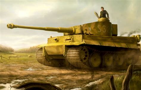 Ww2 Tiger Tank Art