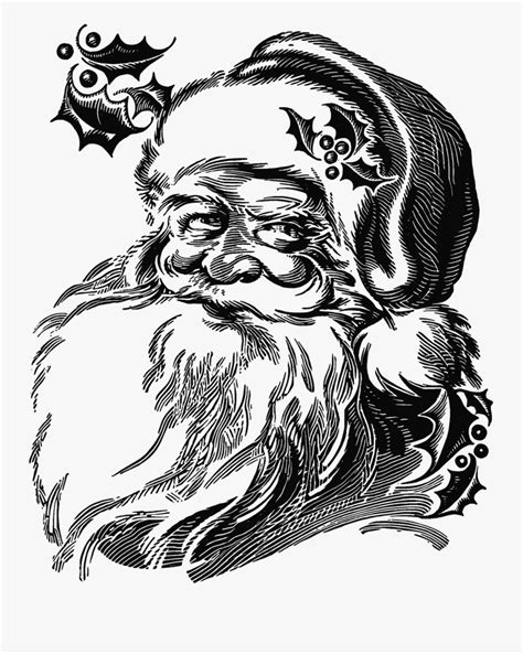 Transparent Santa Claus Face Png - Realistic Santa Claus Drawing , Free Transparent Clipart ...