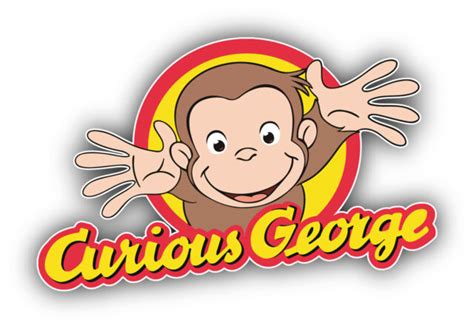 Curious George Cartoon Logo Sticker Bumper Decal - ''SIZES'' | eBay