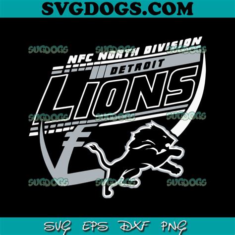 NFC North Division Detroit Lions Football SVG