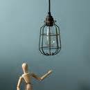 drop industrial ceiling light cage shade by dowsing & reynolds | notonthehighstreet.com
