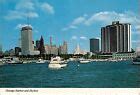 Chicago Harbor & Skyline Vintage Postcard spc5 | eBay