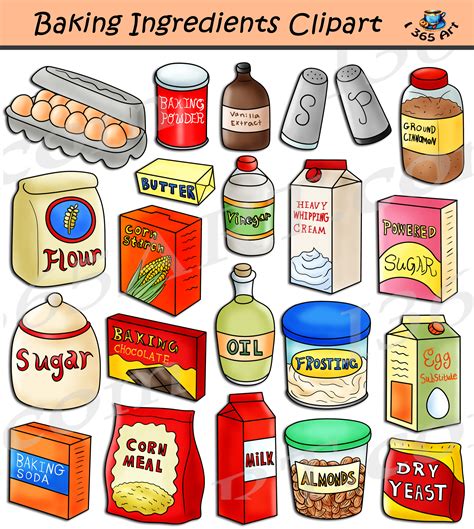 Baking Ingredients Clipart Download - Clipart 4 School