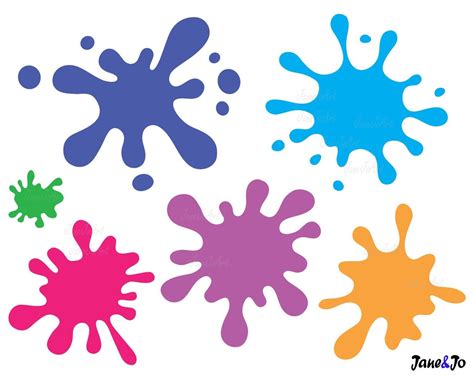 Printable Paint Splatter Template - Printable Word Searches