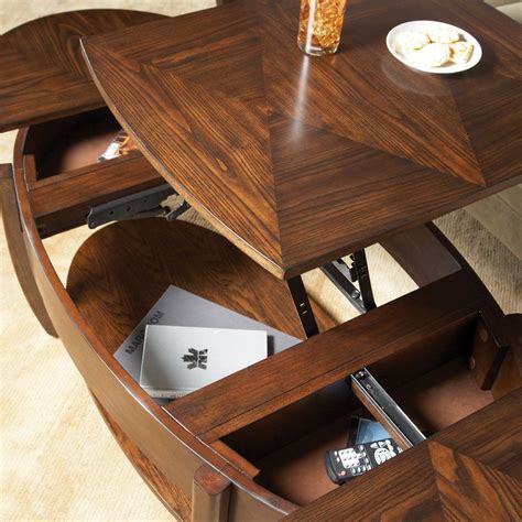 Hammary Concierge Oval Lift-Top Coffee Table | www.hayneedle.com | Home coffee tables, Coffee ...