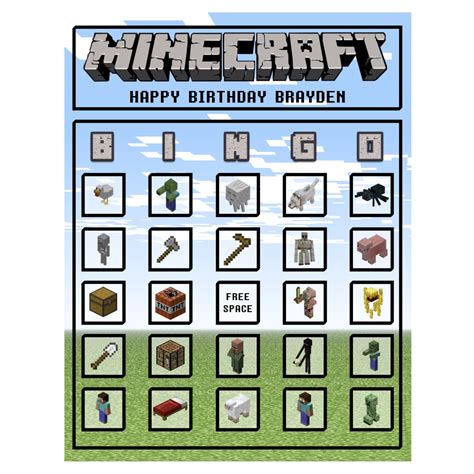 Minecraft Bingo