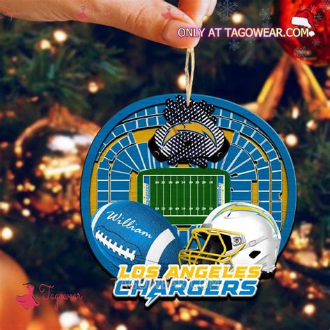 Los Angeles Chargers NFL Stadium Personalized Ornament - Tagowear