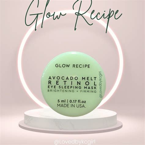 Glow recipe avocado melt retinol eye sleeping mask 5mL, Beauty ...