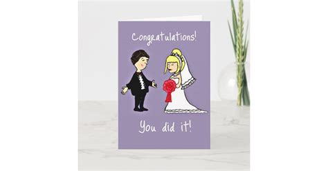 Funny Wedding congratulations Card | Zazzle