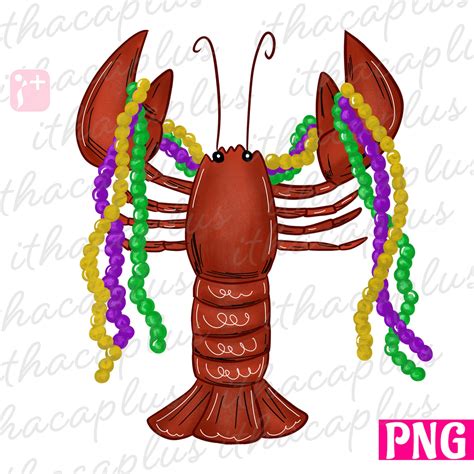 Mardi Gras png Mardi Gras Crawfish PNG Mardi Gras | Etsy