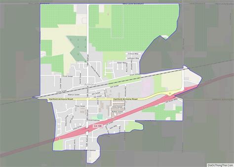 Map of Armona CDP