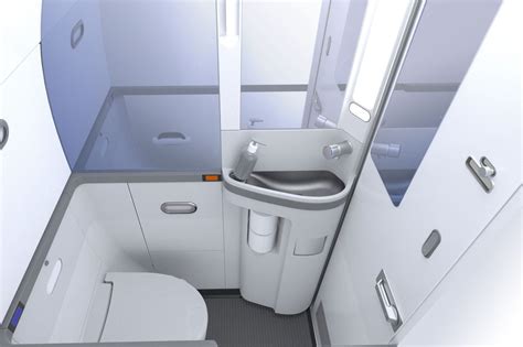 Could you ﬁt in this airplane bathroom?