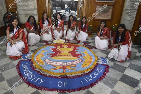 Students Pose Photograph University Logo Mural Editorial Stock Photo - Stock Image | Shutterstock