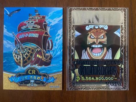 ONE PIECE ANIME Collectable Trading Card Metal Wanted Poster GOL D ROGER & BOAT $24.99 - PicClick