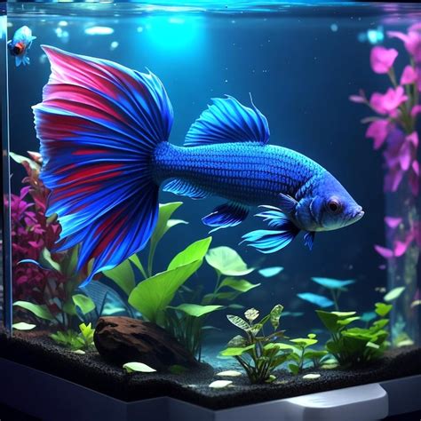 Premium AI Image | Betta fish in the aquarium