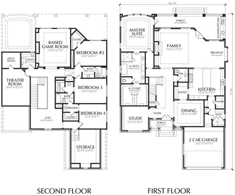 2 Story House Floor Plan With Dimensions - floorplans.click