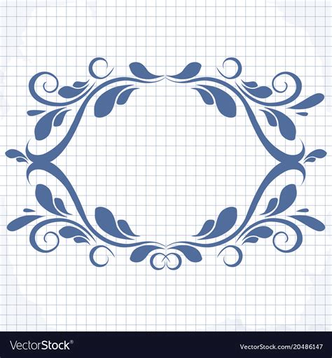 Background a notebook with a patterned Royalty Free Vector