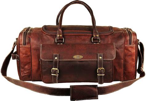 Handmade Genuine Leather Travel Duffel Bags For Women Weekender Oversize Duffel - Women's Bags ...