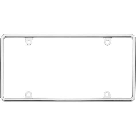 Slim Chrome Rim License Plate Frame