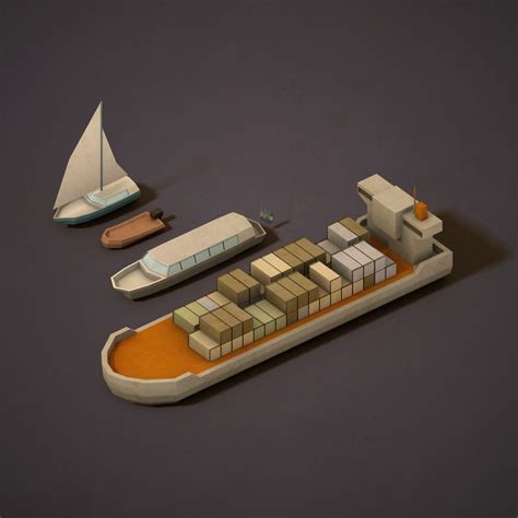 Lowpoly Boats | Boat, Low poly art, Low poly