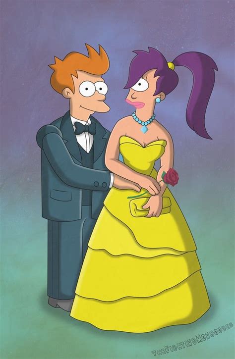 Fry & Leela, Futurama | Futurama, Disney, Fry futurama