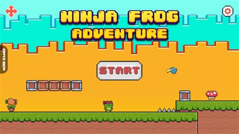 🕹️ Play Ninja Frog Adventure Game: Free Online Pixelated Platforming ...