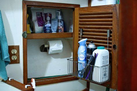 Over the cabinet door racks work well to add usable storage to louvered ...